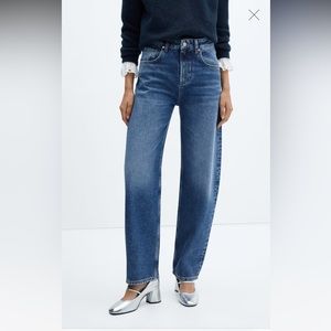 Mango high waisted balloon jeans